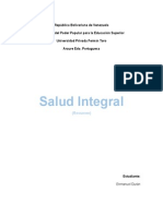 La Salud Integral (Resumen)