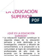 La Educación Superior Concepto