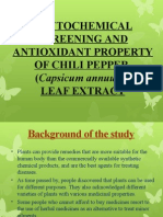 Phytochemical Screening and Antioxidant Property of Chili Pepper[1]