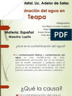 Contaminación Del Agua en Teapa