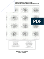 Sopa de Letras Interacciones Biologicas