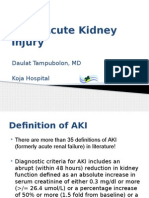 (AKI) Acute Kidney Injury: Daulat Tampubolon, MD Koja Hospital