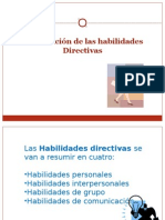 Clasificación de Las Habilidades Directivas