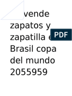 Se Vende Zapatos y Zapatilla en Brasil Copa Del Mundo 2055959