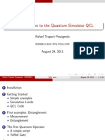 An Introduction To The Quantum Simulator QCL: Rafael Trapani Possignolo
