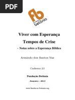 Caderno 23 Viver Com Esperanca Armindo Vaz