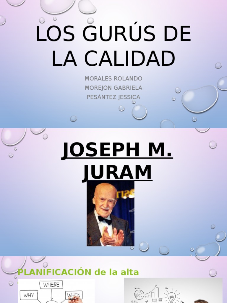 Los Gurús de La Calidad Calidad Ciencia de