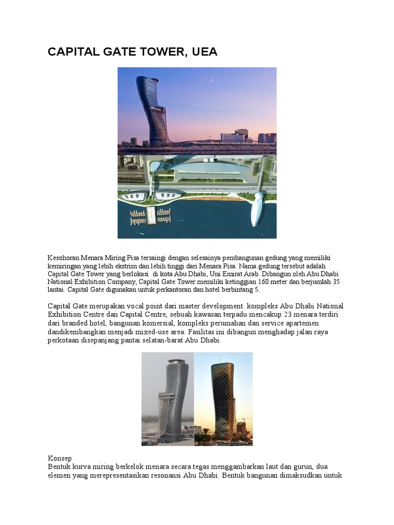 Menara Capital Gate Abu Dhabi | PDF