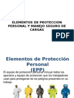 Elementos de Proteccion Personal y Manejo Seguro De Cargas