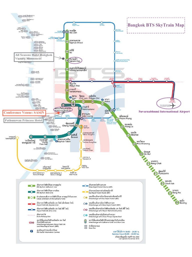 Bangkok BTS Map PDF
