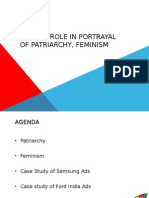 Media'S Role in Portrayal of Patriarchy, Feminism