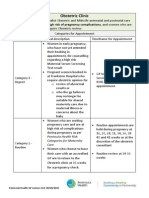 Obstetric Clinic: Peninsula Health Risk Categories For Maternity Care