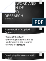 Framework and Design of Applied Research