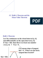 Rolle S Theorem and The Mean Value Theorem