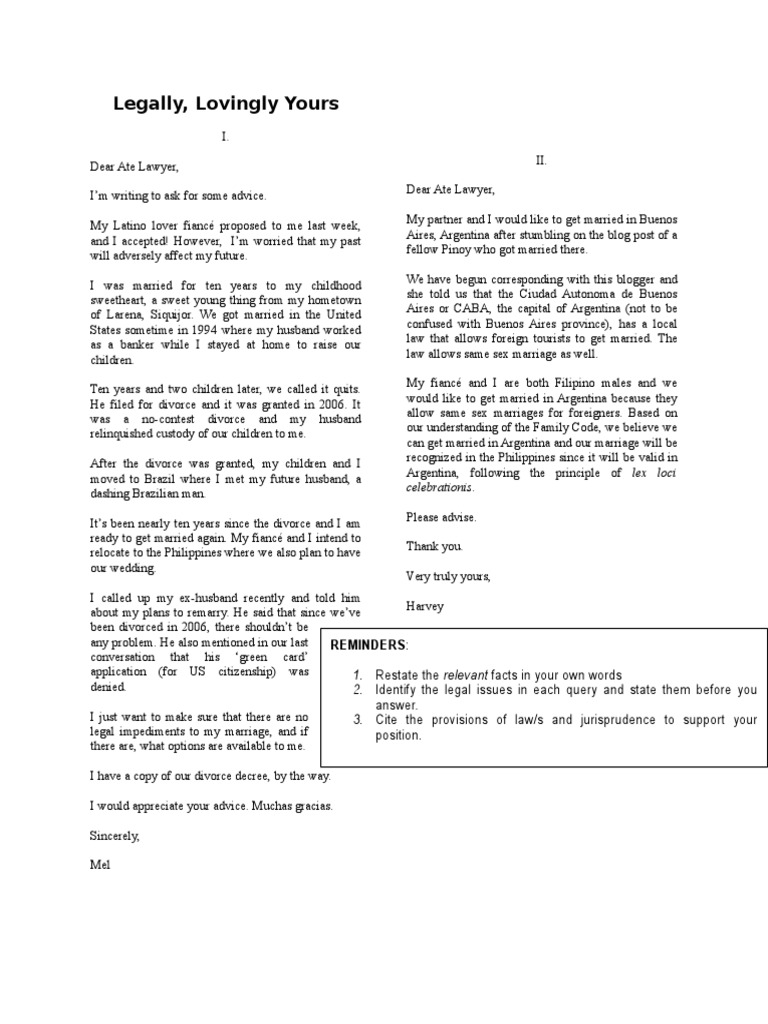 Sample Exercise Legal Research