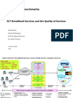 Broadband Benchmarks: SLT Broadband Services and The Quality of Services