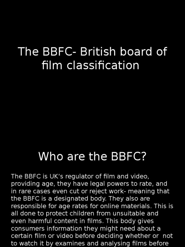 The BBFC and Their Age Rating Work | PDF