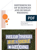 Differences of European and Russian Wedding