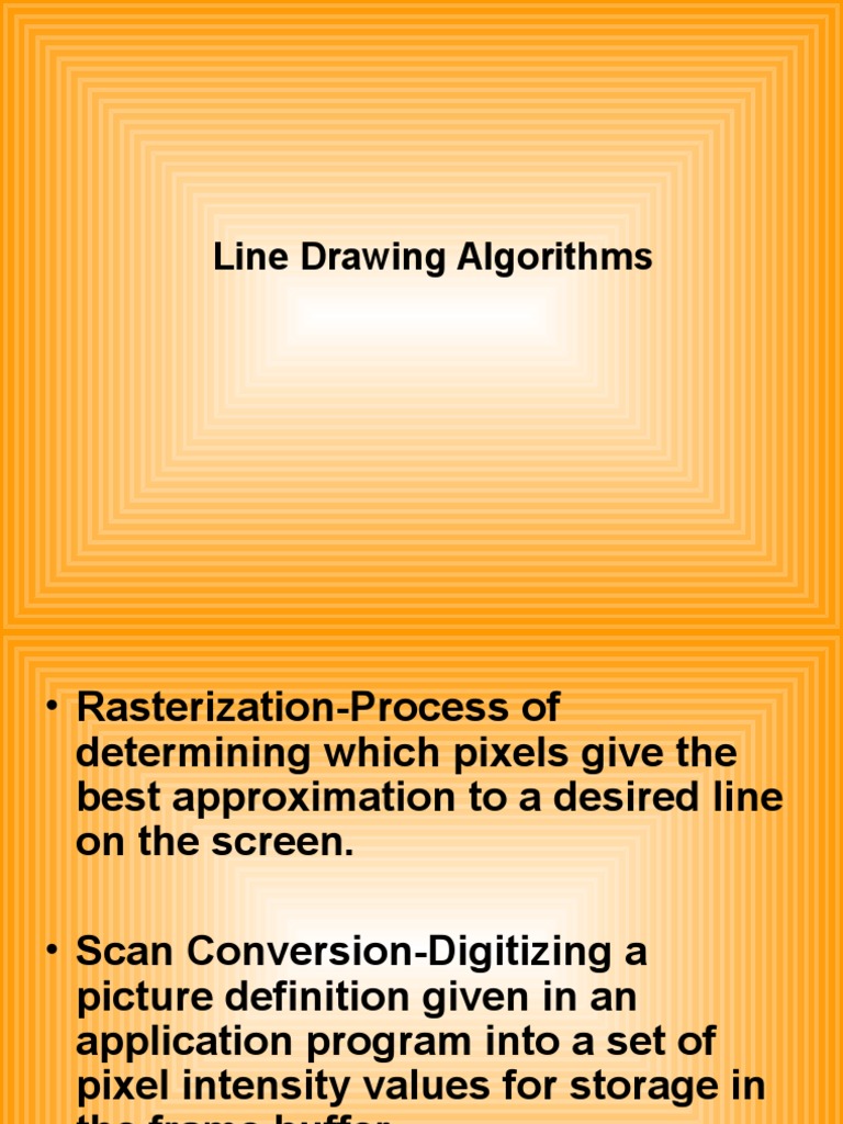 Mod 2 Dda Line Drawing Algorithm | PDF | Line (Geometry) | Cartesian ...