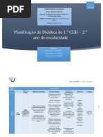 Planificaçao semanal para o 2º ano de escolaridade