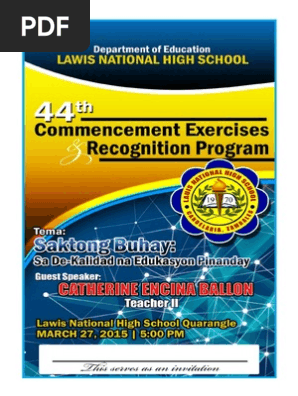 GRADUATION PROGRAM 2015