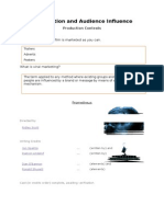 Distribution and Audience Influence Handout