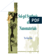 Sol-Gel Synthesis of Nanomaterials