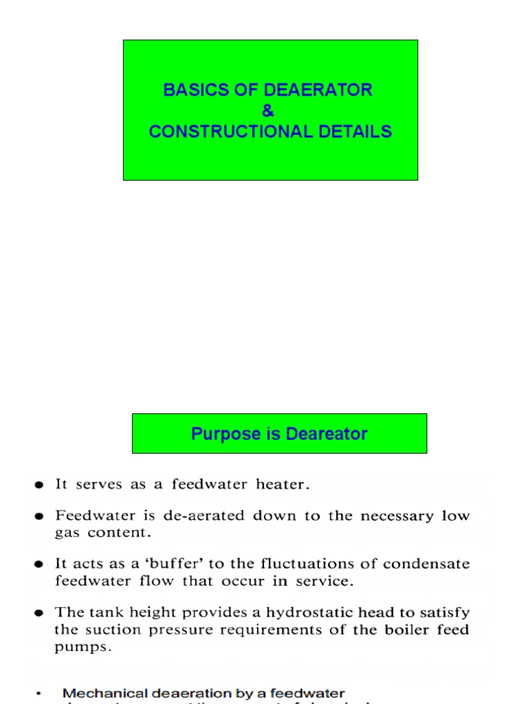 Deaerator Basics and Types in Power Plants | PDF | Energy Conversion ...
