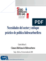 Necesidades Del Sector y Enfoque Práctico de Política Hidrocarburífera