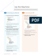 How To Set Up The Machine: Connecting Via A Network