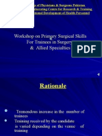 Workshop On Primary Surgical Skills For Trainees in Surgery & Allied Specialties