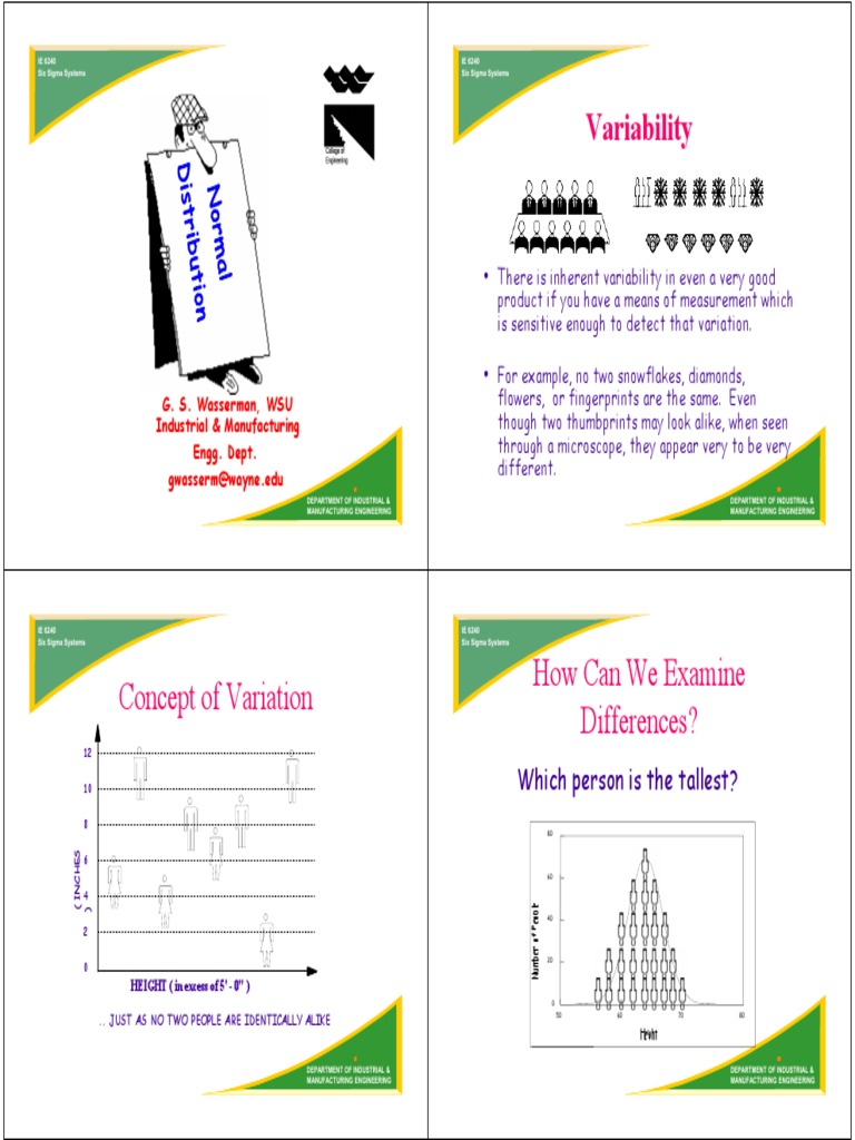 Six Sigma Systems: Understanding Variation | PDF | Standard Deviation ...