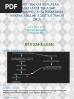 Download survei kepuasan pasien thp pelayanan puskesmas makrayu by MuthiaraPraziandite SN290983296 doc pdf