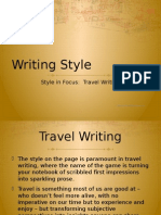 Writing Style-Travel