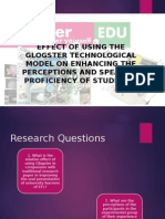 Effect of Using The Glogster Technological Model On Enhancing The Perceptions and Speaking Proficiency of Students