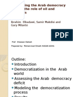 Explaining the Arab Democracy Deficit the Role Of