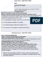 FORM 2 Chem Engg Principles Test Items 2014 1 - Copy