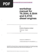 WORKSHOP MANUAL - Perkins 4000 Series 4016-E61TRS 16 Cylinder