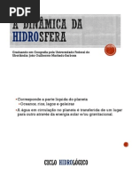 A Dinâmica Da Hidrosfera