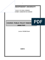 Policy Making Course