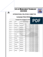 Languages Schedule French 2014-2015