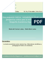 Propuesta crítica enseñanza Geografía Económica Argentina