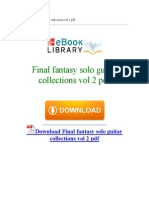 Final Fantasy Solo Guitar Collections Vol 2 PDF