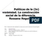Políticas de La (In) Visibilidad. La Construcción Social de La Diferencia