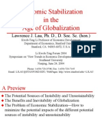 Economic Stabilization in The Age of Globalization: Lawrence J. Lau, Ph. D., D. Soc. Sc. (Hon.)
