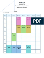 Horario de Clases