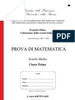 INVALSI 1° media Matematica 2003-04