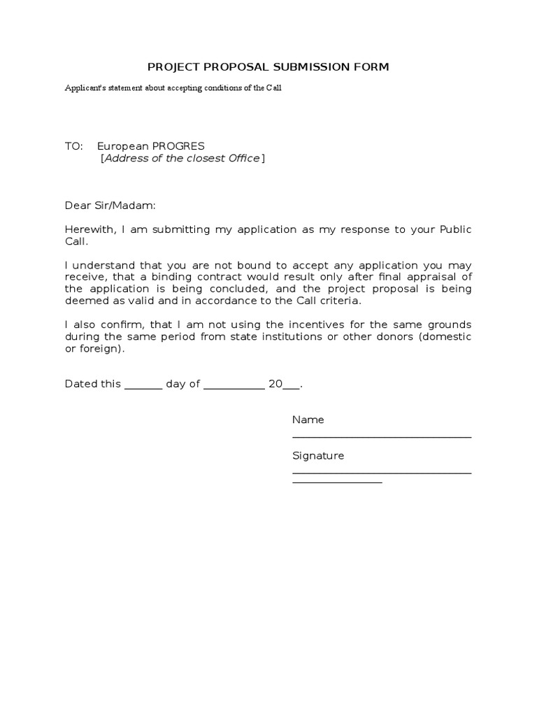 Project Proposal Submission Form | PDF | Finance & Money Management
