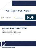 Precificação Dos Títulos Públicos