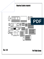 Gabarito Cozinha Industrial em PDF 1:50